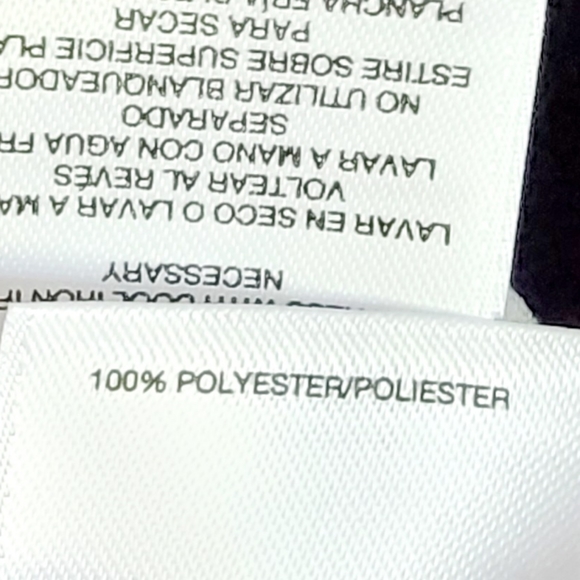 ANNE KLIEN Sleeveless Blouse Black with White Dots sz L - Picture 6 of 6